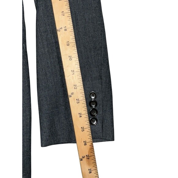 J.Crew Jacket Mens Long 42 L Gray LUDLOW TOLLEGNO 1900 Wool Blazer Sport Coat - Picture 6 of 11